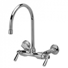 Zurn Z841C1-XL Service Sink Faucet  8in Gooseneck  Lever Hles. Low-lead compliant